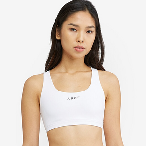 Strappy Womens Sports Bra White