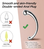 Dual-Action G-Spot Stimulator: Curved Metal Wand with Percussion Vibration for Enhanced Couple's Intimacy