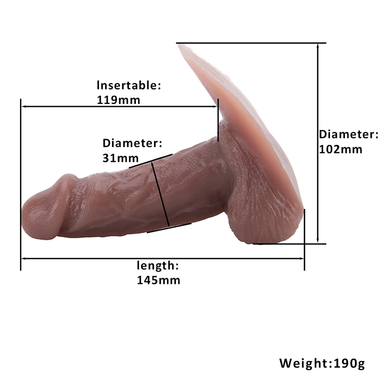 Soft Silicone Adult Games Dildo for Woman