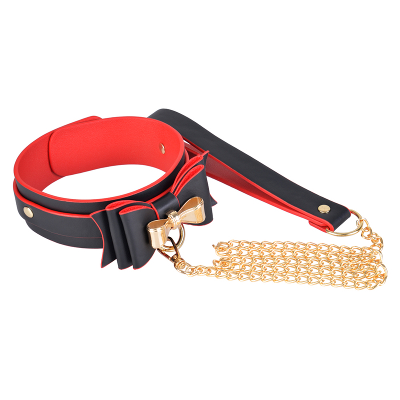 3PCS Black andRed SM Bondage Restraints Set Choker and Handcuff Kit for Couples BDSM Play