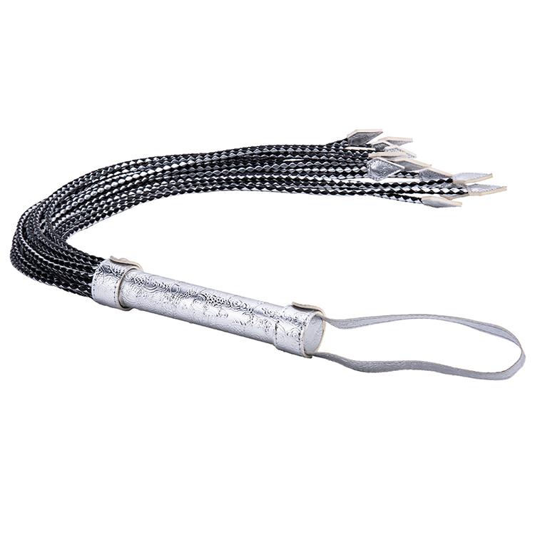 Adult Sex Game Accessories PU Leather Floggers with Whip Design for Male Bondage and BDSM Play