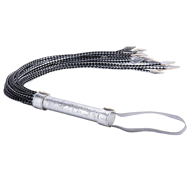 Adult Sex Game Accessories PU Leather Floggers with Whip Design for Male Bondage and BDSM Play