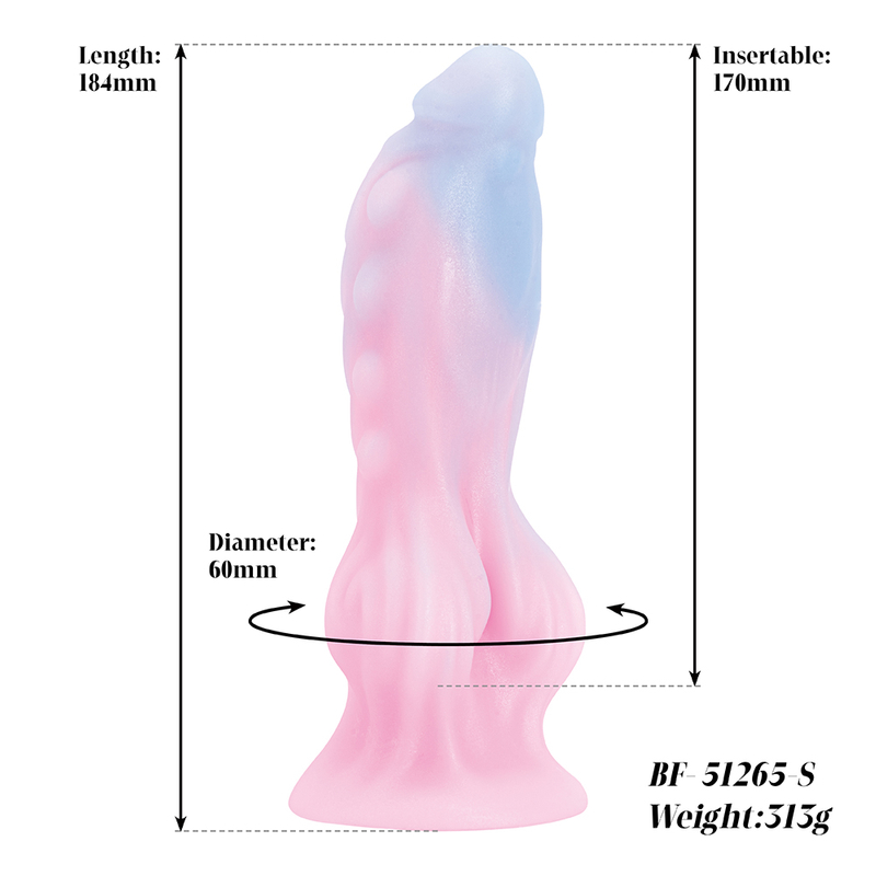 Strong Suction Cup Knot Dildo Huge Alien Animal Anal Plug for Women's Fantasy Adventure