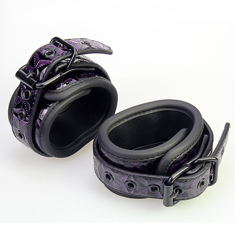 7PSC Adult Toys Bondage Set 7 Piece Purple Diamond BDSM Gift Kit for Couples