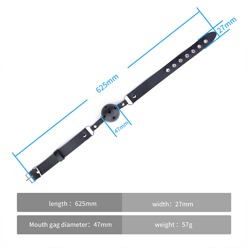 Breathable Mouth Ball Gag for Fetish Ladies Sex Toys Adjustable Silicone BDSM Bondage for Adults