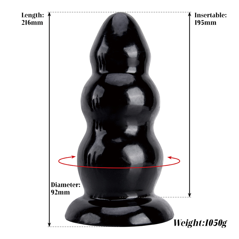 Adult Shop for Big Black PVC Dildos Huge Anal Plugs for Female and Male Masturbation