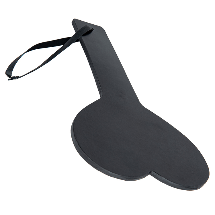 High Quality Black PU Leather Spanking Paddle for Couple Adult Games Bdsm Flirting Fun
