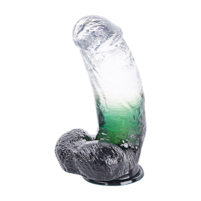 Gradient Color Solid Dildos TPR Jelly Dildo