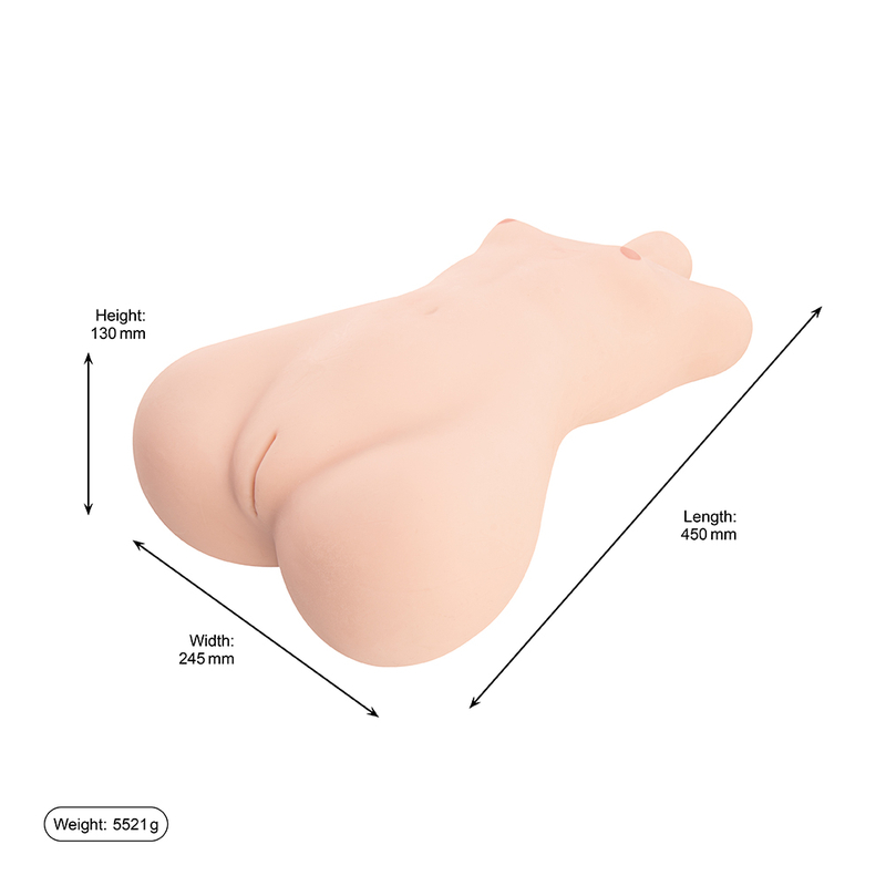 Half Body Sex Toy Doll Torso Realistic Pussy Masturbator For Man