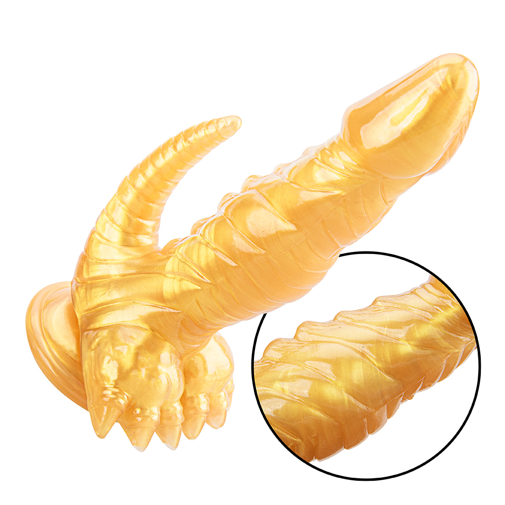 Women's Fantasy Monster Alien Dildo Big Animal Horse Dog Knot Design Thick Huge Anal Dildo with Heating