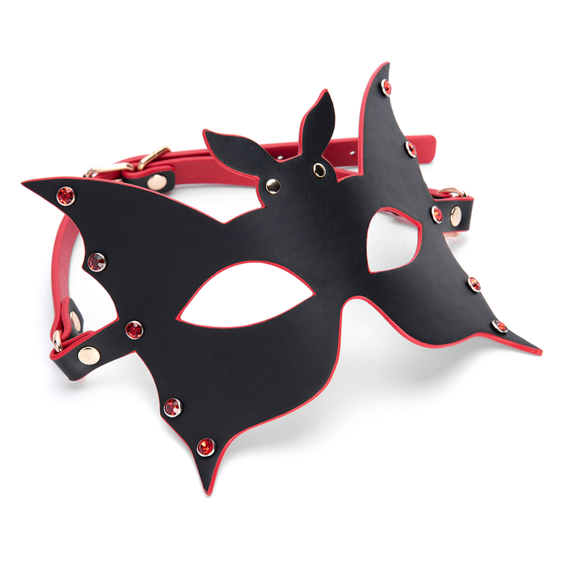 High Quality Leather Self Bondage Blackout Mask SM Adult Game Eye Mask for Couples' BDSM Restraint Play Bondage Set