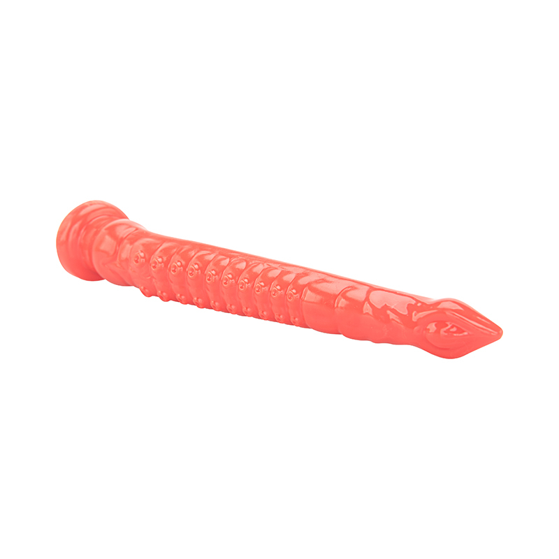 Lifelike Soft PVC Anal Dildo for Beginners Long and Slender Allotype with Strong Suction Base