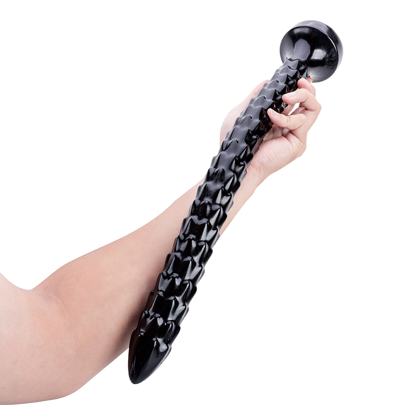 Custom Wholesale Black Long Thin Massage Dildo Fun Toy for Couples