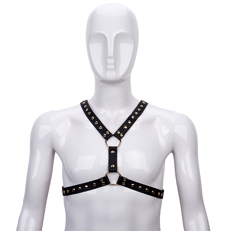 Erotic Adult Sex Toy Leather Lingerie Self Back Body Restraint Set SM Bondage Couple Bdsm Harness for Male