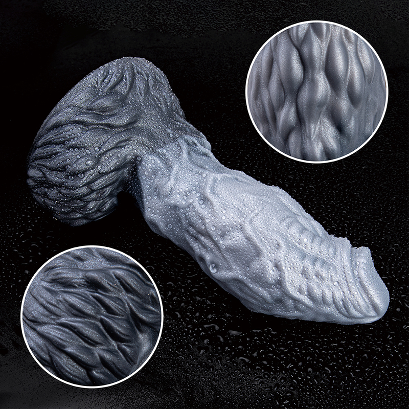 High Quality Anomaly Iridescence Silicone Realistic Penis Adult Toy Dildo