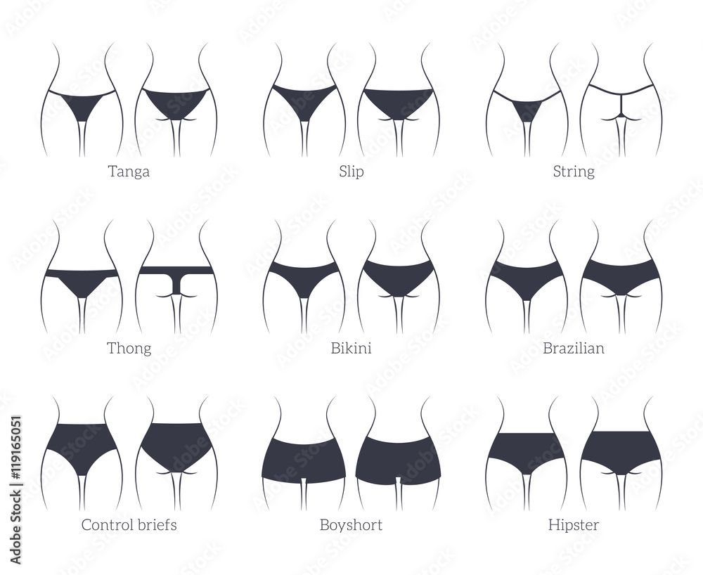 Cineálacha bikini differennet