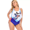 Traje de baño tankini modesto con mariposas 