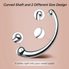 Dual-Action G-Spot Stimulator: Curved Metal Wand with Percussion Vibration for Enhanced Couple's Intimacy