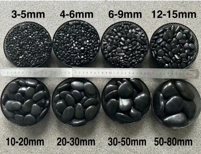 Black River Pebbles কালো নদী নুড়ি
