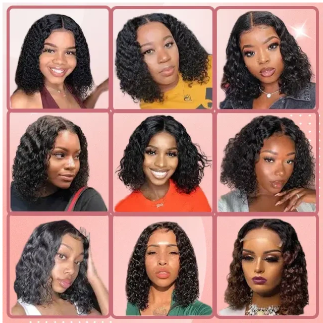 black curly hair bundles دسته موهای مجعد مشکی