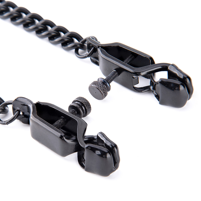  Friendly Best Selling Adjustable Nipple Clamps with Chain Necklace for BDSM
