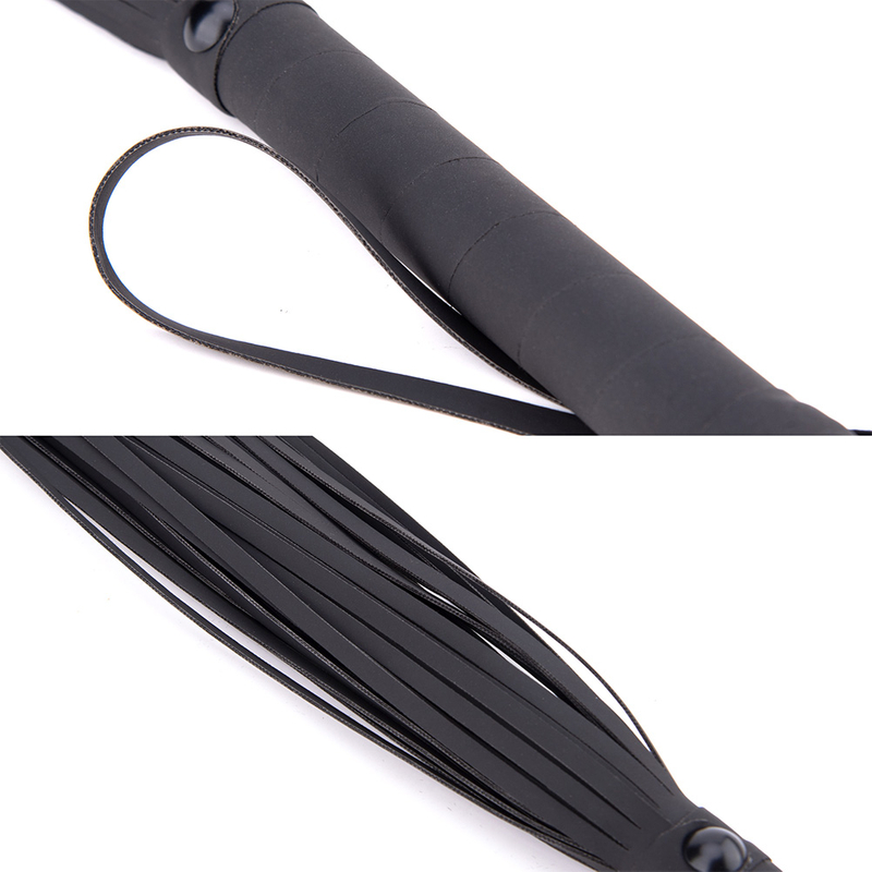 PU Leather Spanking Whip Fetish Flogger for Horse Adult BDSM Slave Sex Toys