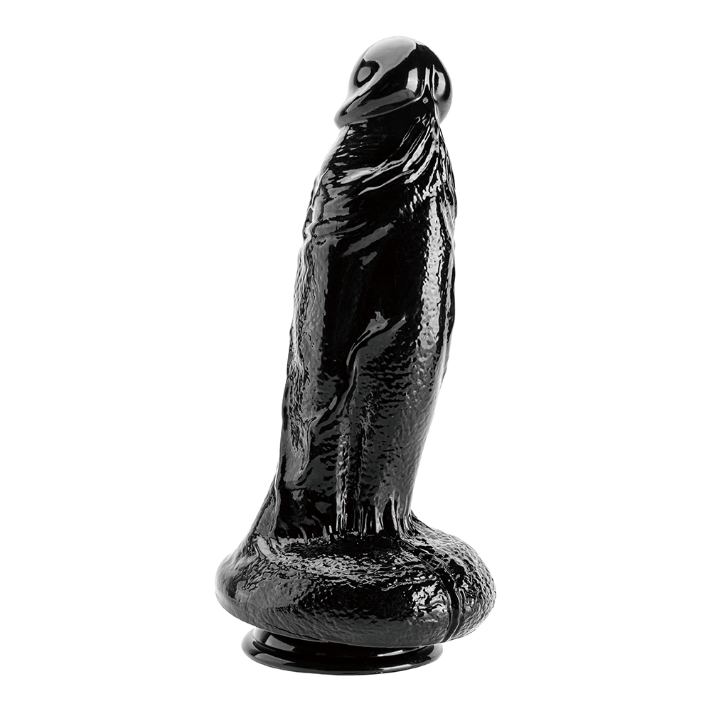 King Size Black Dildo Lifelike PVC Penis for Women's Pleasure