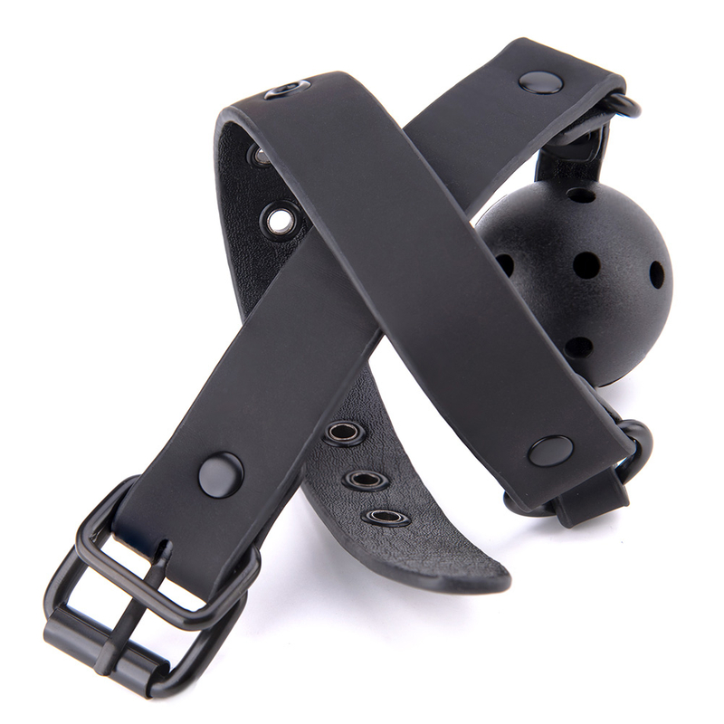 Adjustable Breathable Mouth Ball Gag Sex Toy for Fetish Ladies BDSM Bondage for Men Women Adults