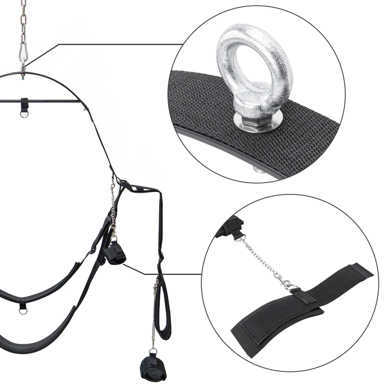 Seductive Adjustable BDSM Swing Bondage Sex Gear Hanging Chair Toy with Bondage Straps for Couples Passion Byfetish