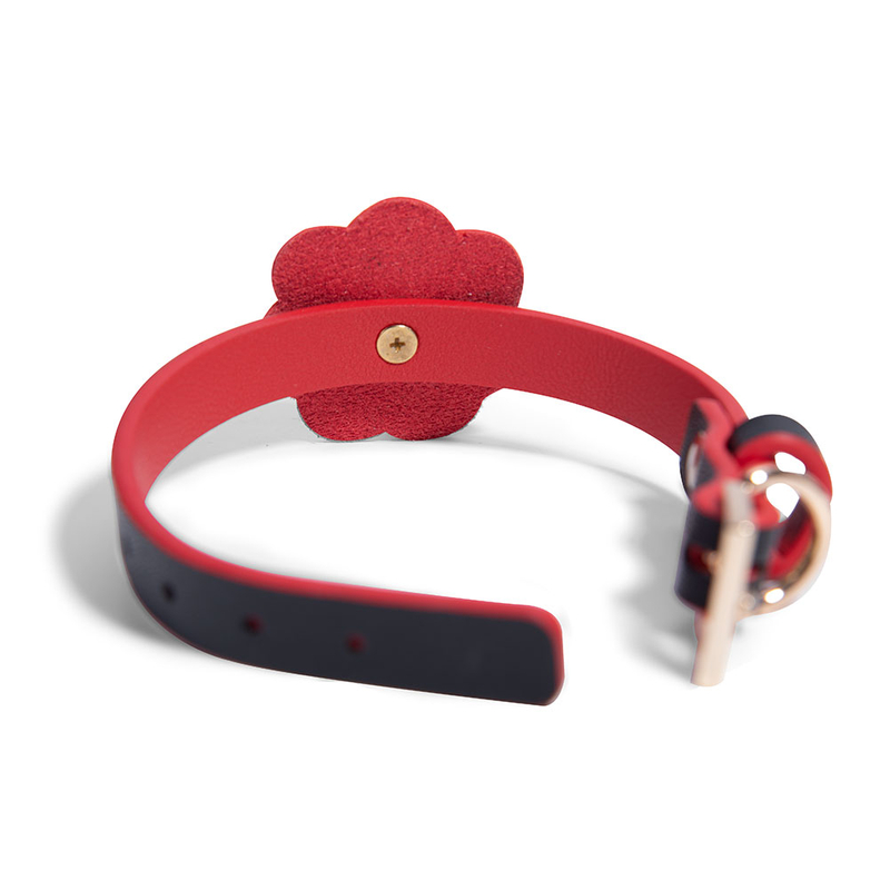 Soft Adjustable Red Ankle Cuffs With Bells SM Bondage Restraints Set