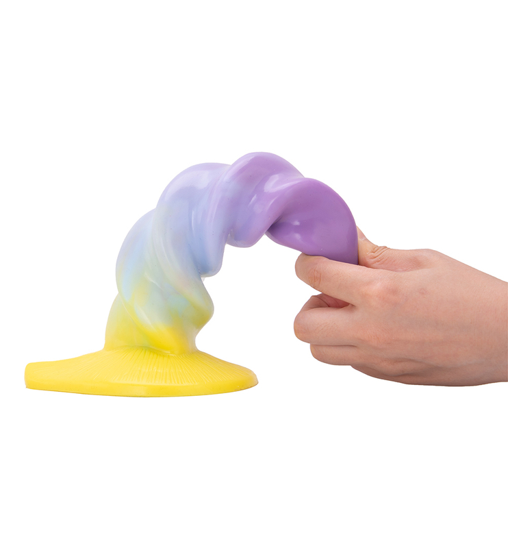 Fantasy Penis Unicorn Rainbow Silicone Suction Cup Dildo