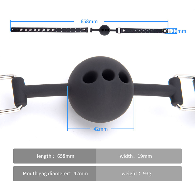 Slave Harness Silicone Ball Gag Sex Toy