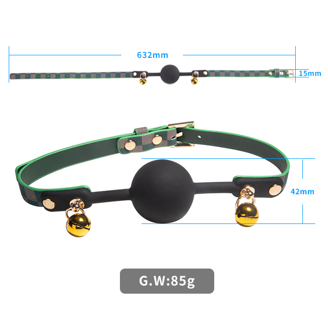 PU Leather BDSM Mouth Ball Gag SM Toy for Couples