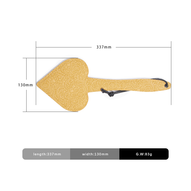Double Layer PU Leather Spanking Paddle Sex Toy