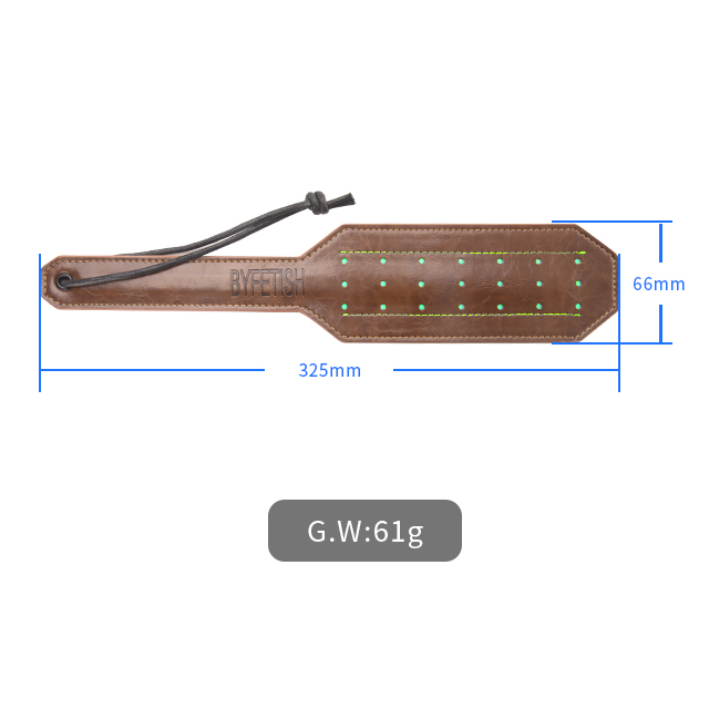 Manufacturer And Supplier Large Wooden Plate Straight PU Leather Bdsm Spanking Sex Whip Adult Game Toys Wood Paddle