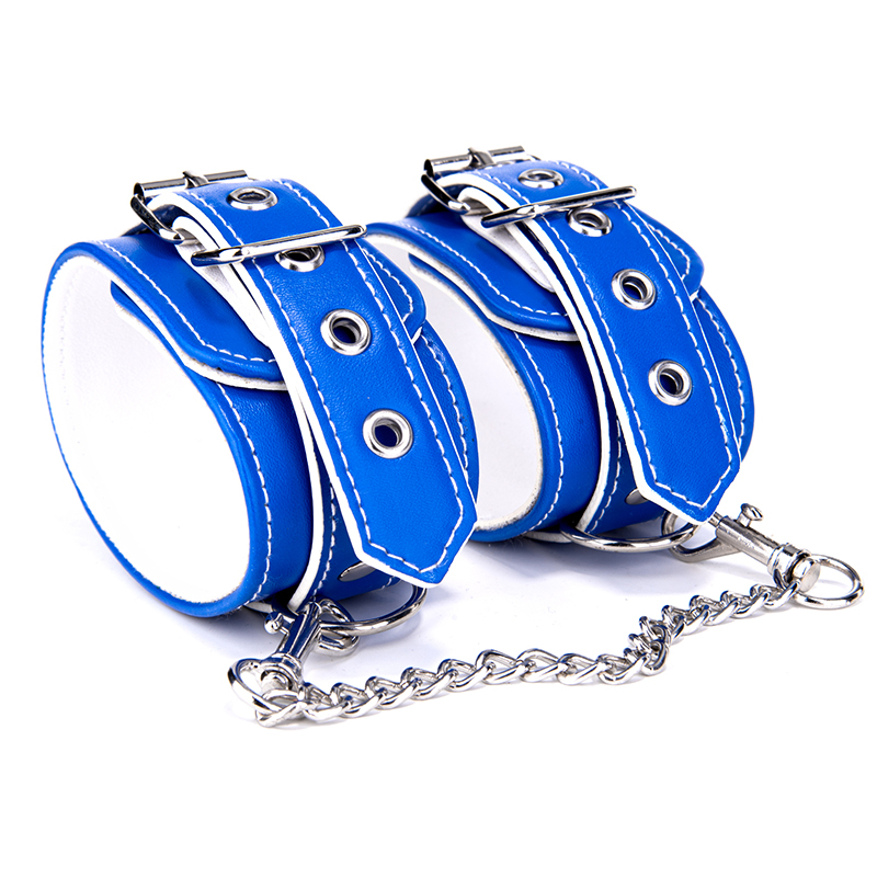 BDSM Erotic Slave PU Leather BDSM Ankle cuffs Anklecuffs Sex Game SM Products Toys
