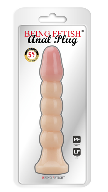 Soft PVC Prostate Massager Anal Plug and Anus Dilator for Erotic Adult Toys