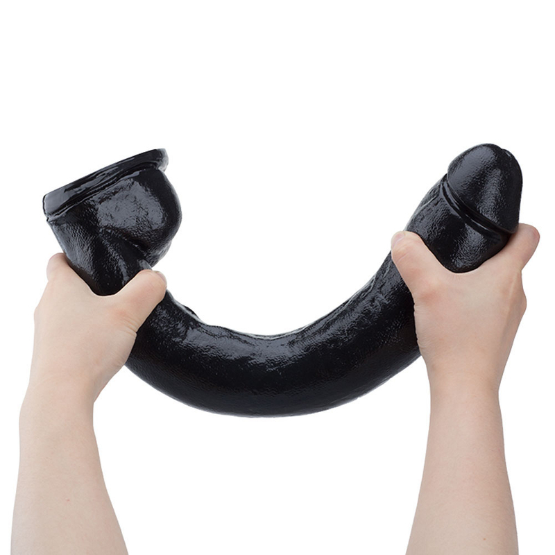 Advanced Lifelike Soft Huge PVC Dildo Long Stimulation with Flared Base for Prostate Play