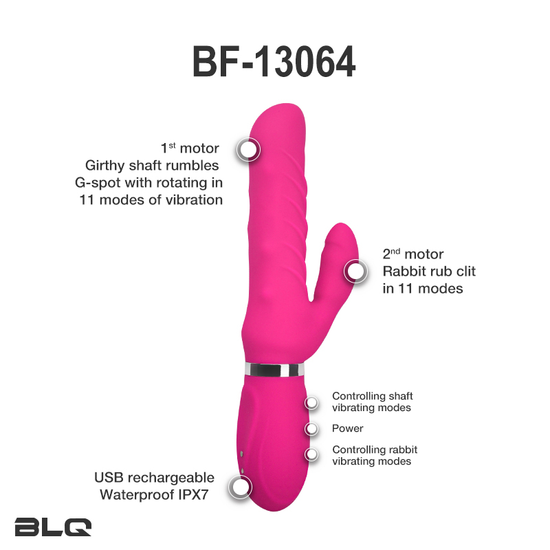 Double Motors Thrusting Vibrating Rabbits