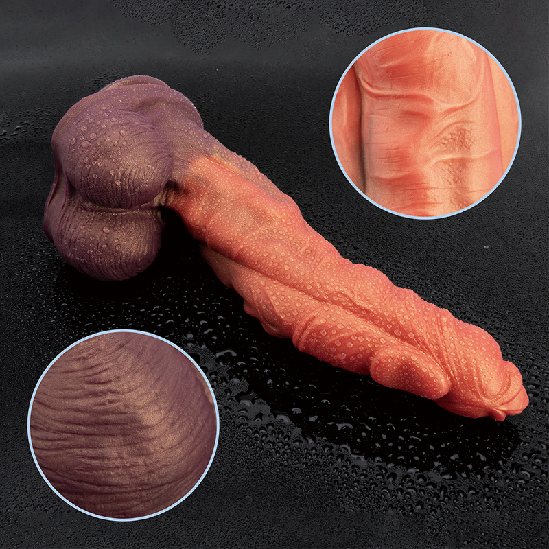  Silicone Realistic Granular Sensation Penis Dildo For Adult