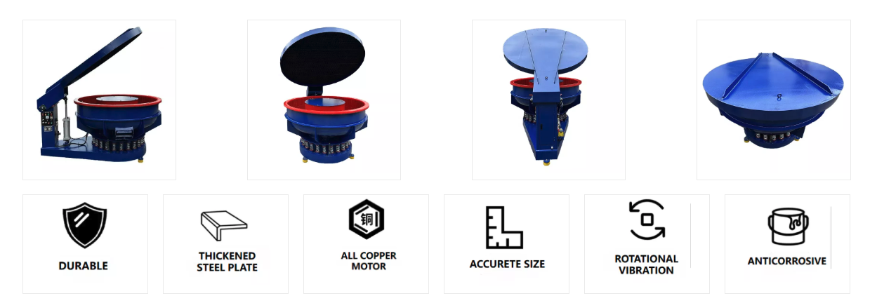 Vibration polishing machine details تفاصيل آلة تلميع الاهتزاز