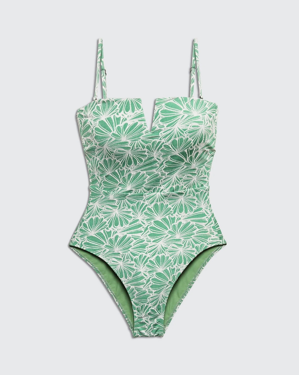 Muasicova fiori verdi Bilioscelond nata à skimwear