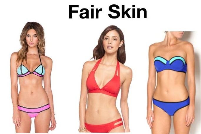 Bathing suits for fair skin online