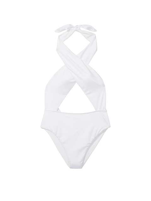 Wrap Halter Aon-Píosa Swimsuit