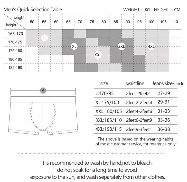 Splicing Color Boxer Shorts Male