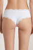 Culotte femme ajustée en dentelle blanche