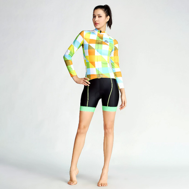 Ensemble maillot et short de cyclisme pour femmes