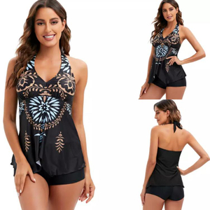 Tankini Strappy Beachwear Damen