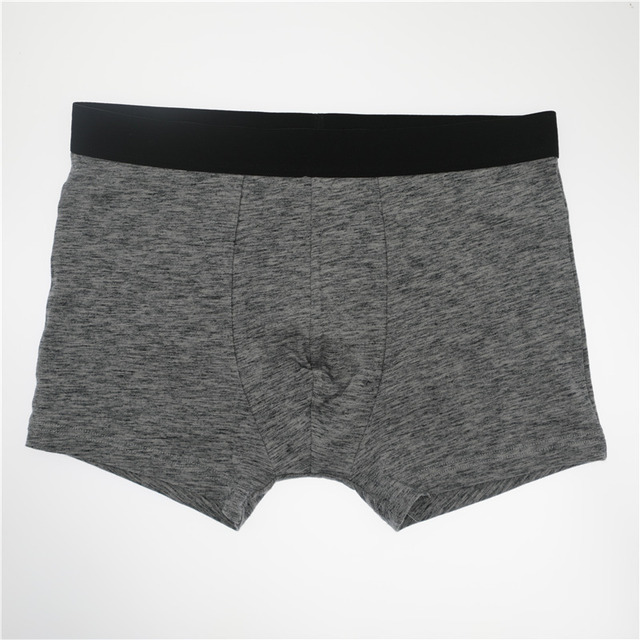 Dark Grey Male Short Boxer Briefs