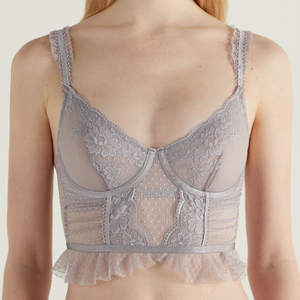 Soutien-gorge balconnet en dentelle pour femme